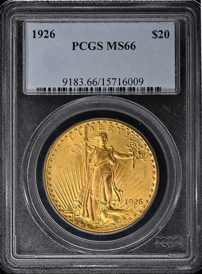 1926 $20 Saint Gaudens PCGS MS66