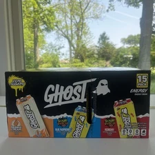 GHOST Energy Drink, 16oz, 200mg Caffeine, Vegan, Gluten-Free Variety Pack of 15