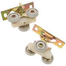 2 Pcs Sliding Door System Furniture Floor Pulley Roller Wheels for Doors