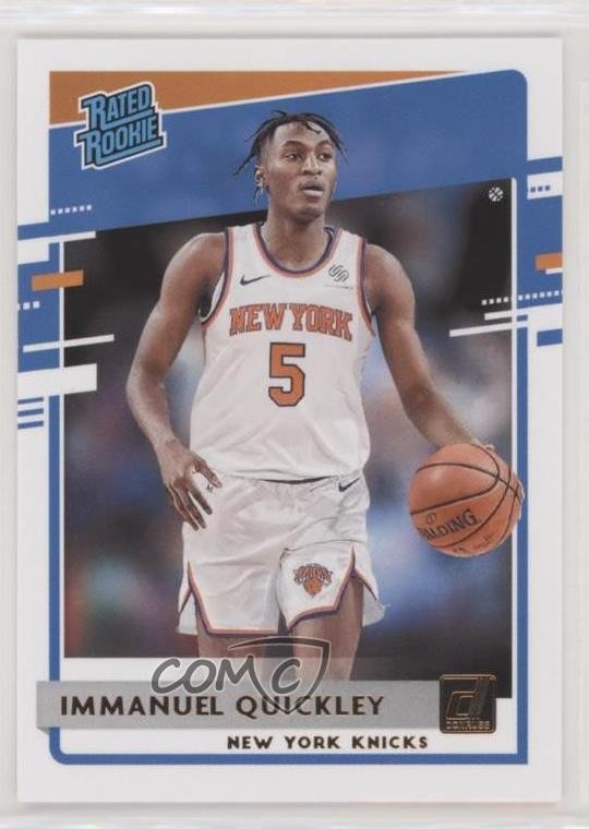2020-21 Panini Donruss Rated Rookies Immanuel Quickley #213 Rookie RC 11qd