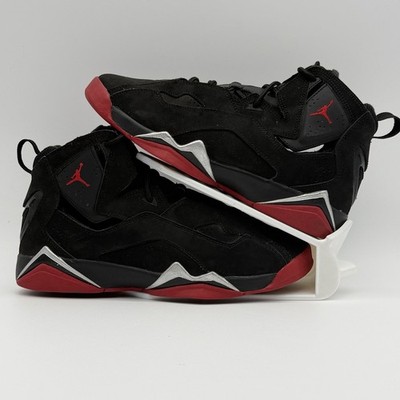 Jordan True Flight Black Gym Red Metallic Silver 343795-003 