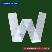 Flat Open 6x50 Inch 20-Pack Extra Long Plastic Sleeves, Narrow Poster Bags, Pl