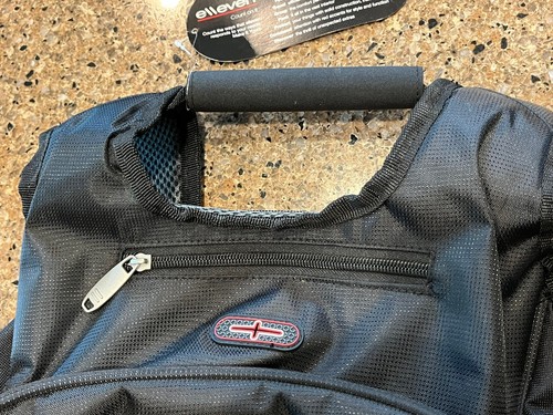 Schwarzer ELLEVEN™ "TSA Check Point Friendly" Computer College Rucksack mit Reißverschluss NEU - Bild 4 von 15
