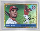 James Wood 2025 Topps Chrome Platinum #367 Toile Cream Gold Refractor RC /50