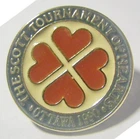 THE SCOTT CURLING TOURNAMENT OF HEARTH OTTAWA ON 1990 CANADA OFFICIAL LOGO PIN
