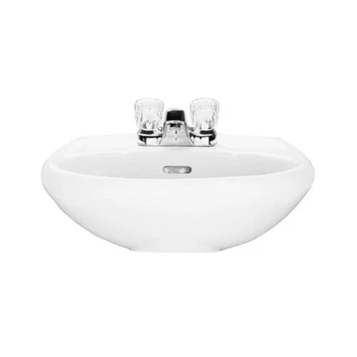 PROFLO PF1131P White 19-1/2" Centerset Lavatory Pedestal Sink Only - Picture 2 of 2