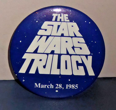 Vintage Star Wars Trilogy Button Pinback March 28 1985