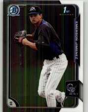 2015 Bowman Emerson Jimenez Chrome Prospects #BCP12 Colorado Rockies