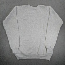 Vintage Hanes Blank Sweatshirt Crewneck Men's Size Medium Heather Gray USA Made