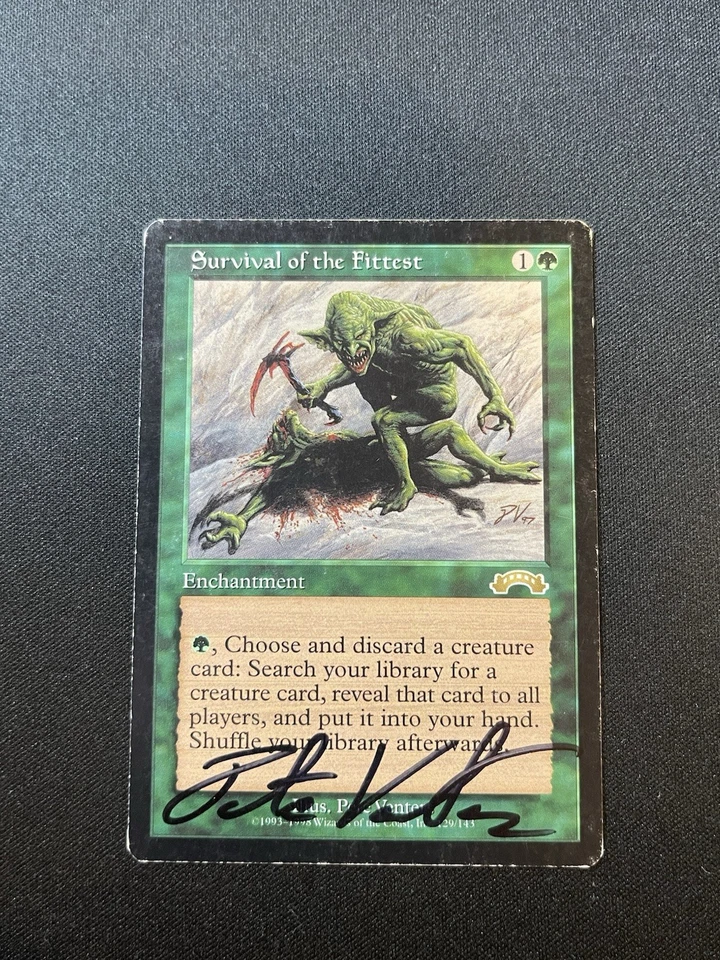 MTG Survival Of The Fittest Exodus Artist Pete Venters Autographed (#2) - Image 3 of 4