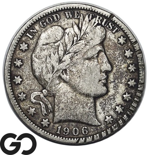 1906-S Barber Half Dollar