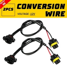 2x PSX24W 5202 H16 to H11 H8 Fog Light Conversion Wire Harness Pigtail Extension