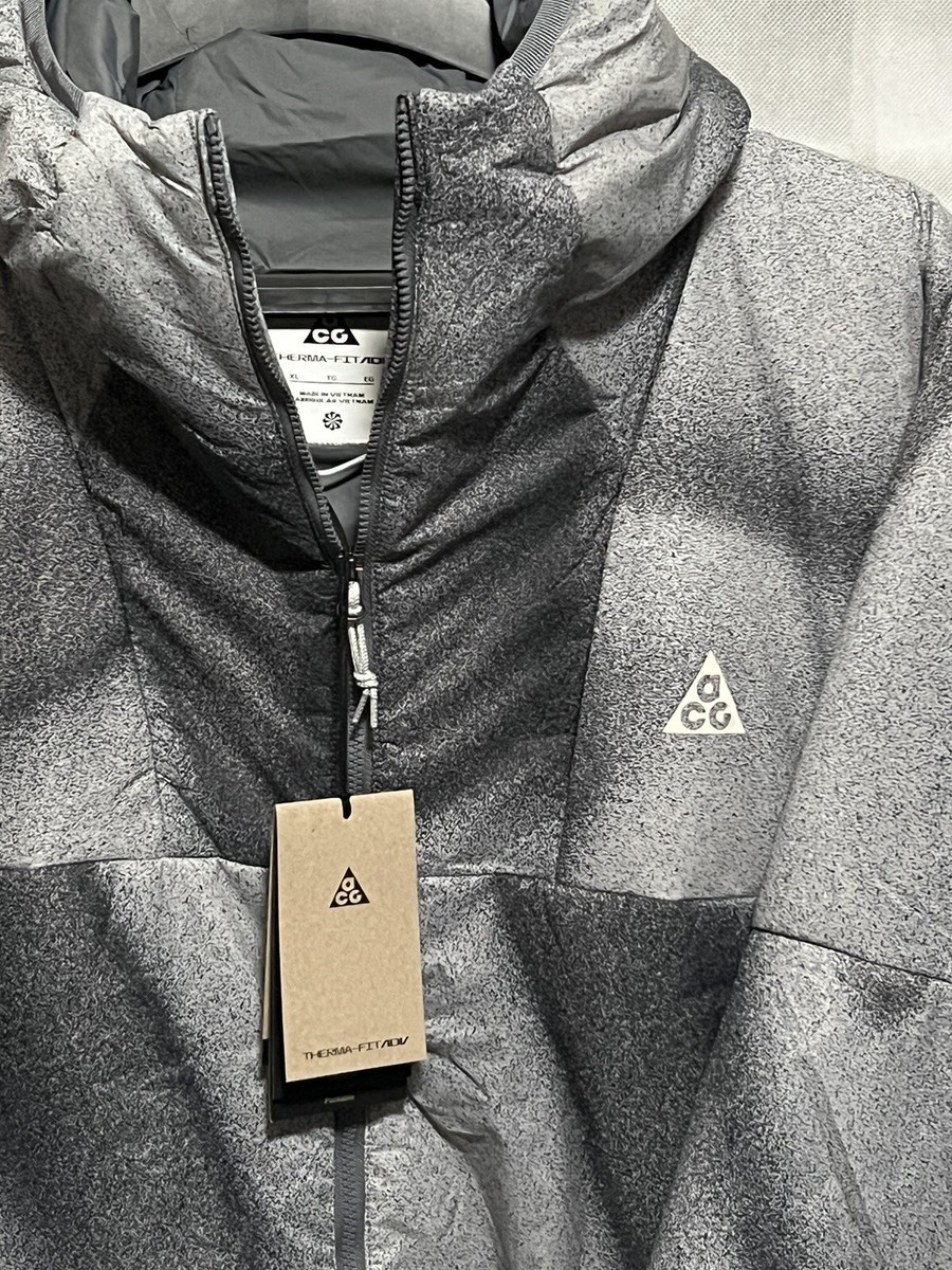 NWT Nike ACG Therma Fit Rope De Dope Hooded Jacket Cement NWT Nike ACG Therma Fit Rope De Dope Hooded Jacket Cement