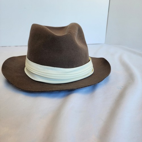 Vintage Brown Fedora Hat Botany 500 Size M Medium - Picture 5 of 14