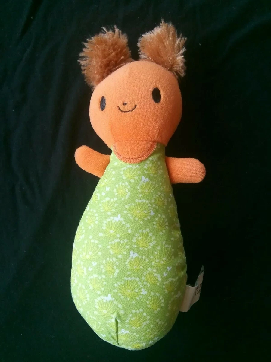 Doudou quille jouet jeux NATURE ET D COUVERTE vert tient debout tbe 102