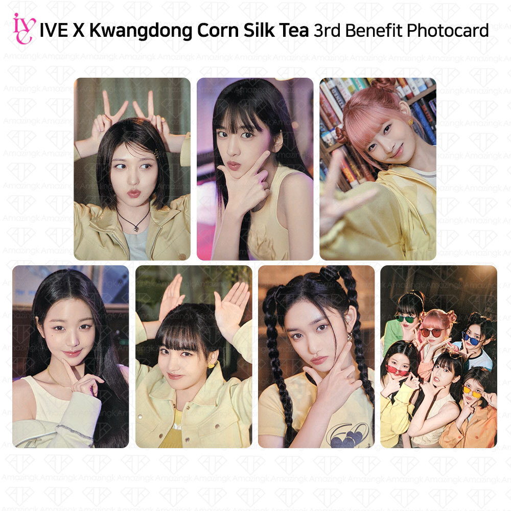IVE x Kwangdong Corn Silk Tea 3rd Limited Benefit Photocard KPOP