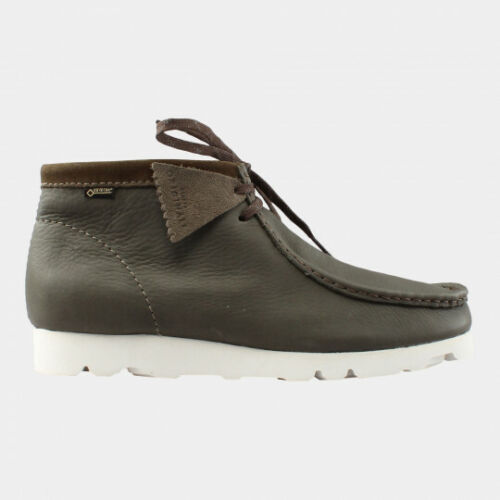 Clarks Originali Uomo X Wallabee GTX, Oliva Nubuck UK 7,8, 9,10, 11 G - Foto 1 di 4