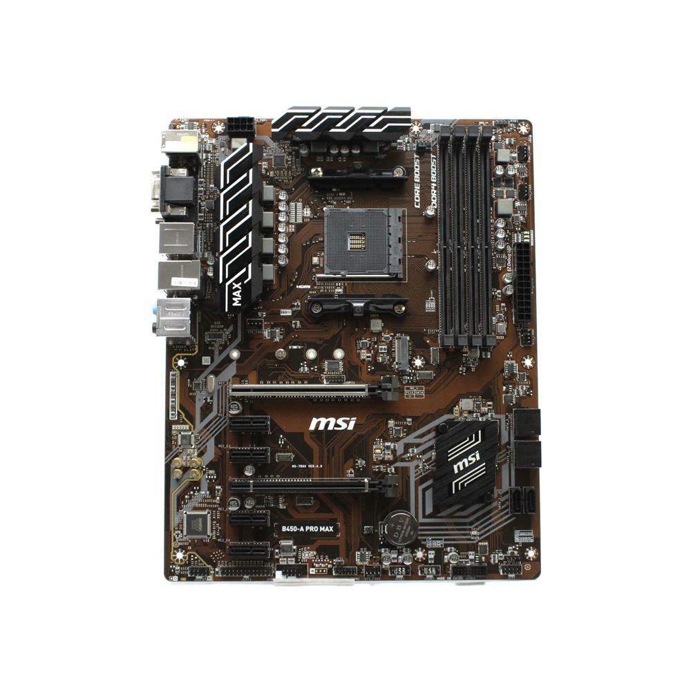 MSI B450-A Pro Max MS-7B86 Ver.4.0 AMD B450 Mainboard ATX Sockel AM4 #318145 MSI B450-A Pro Max MS-7B86 Ver.4.0 AMD B450 Mainboard ATX Sockel AM4 #318145