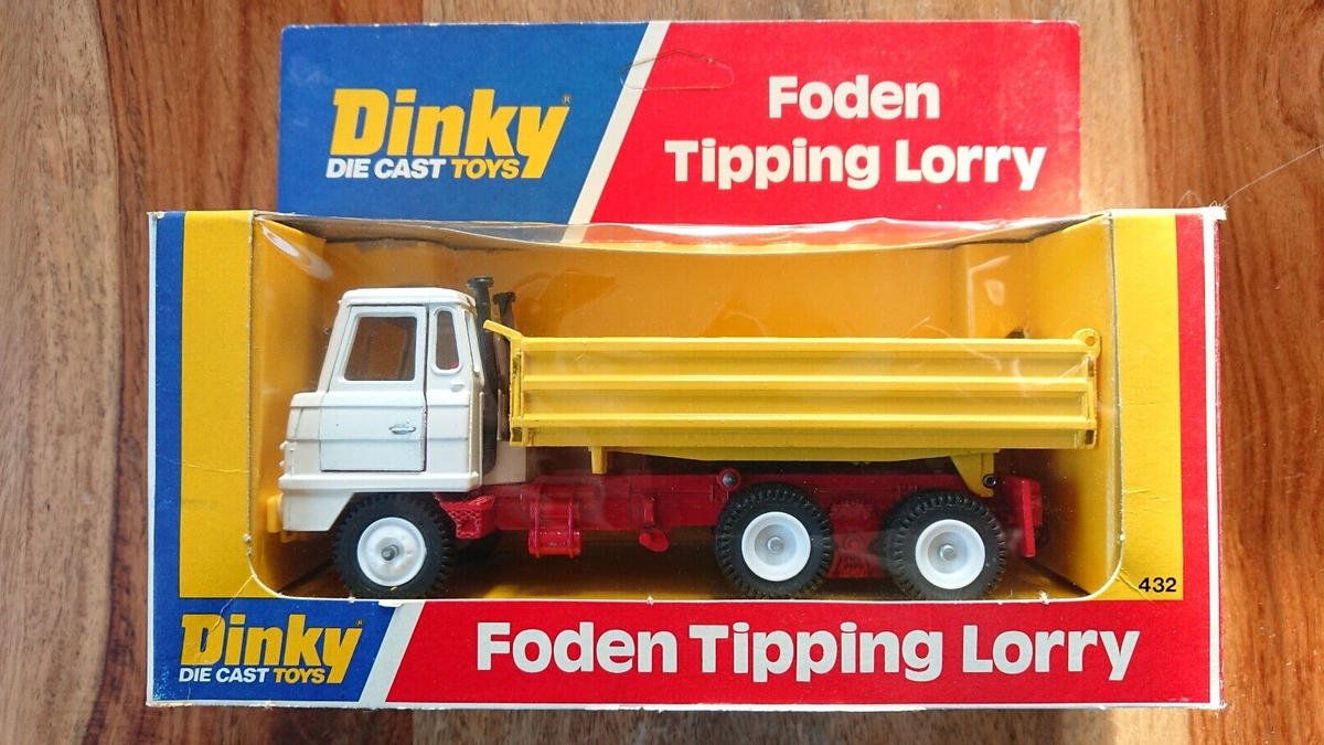 Vintage Dinky Toys No.432 Foden Tipping Lorry RARE WHITE WHEELS