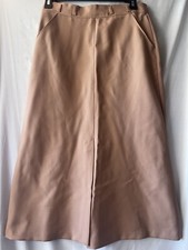 VINTAGE CALIFORNIA TRENDS WESTERN SKIRT, DARK BEIGE TAN Vintage 11 28" Waist EUC