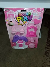 Hunson Doll House Play Sey Plastic Pink Furniture 