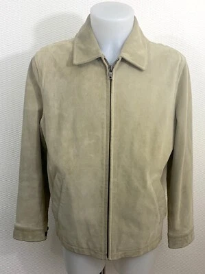 Veste en cuir Banana Republic beige Taille M - Photo 1/4