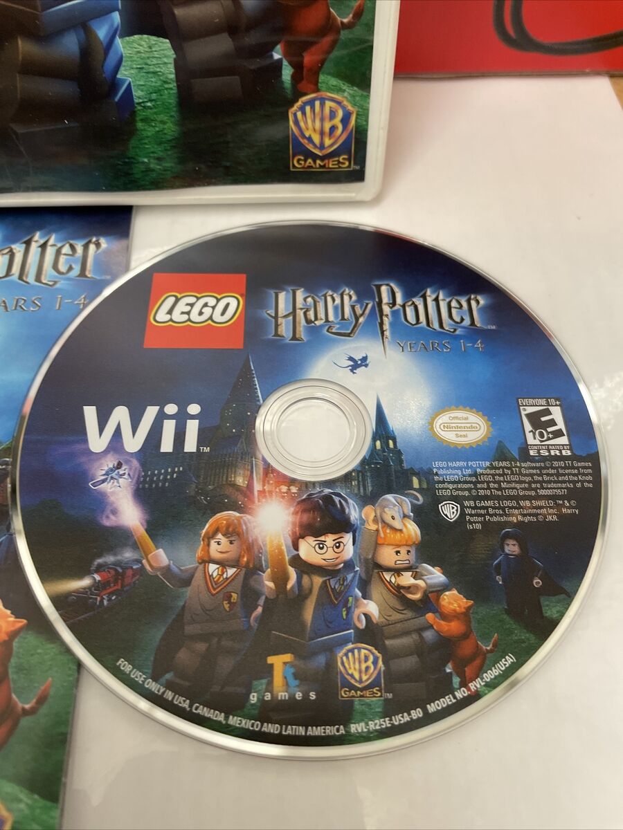 LEGO Harry Potter Years 1-4 DVD combo Nintendo Wii Wii U Complete CIB w/  manual