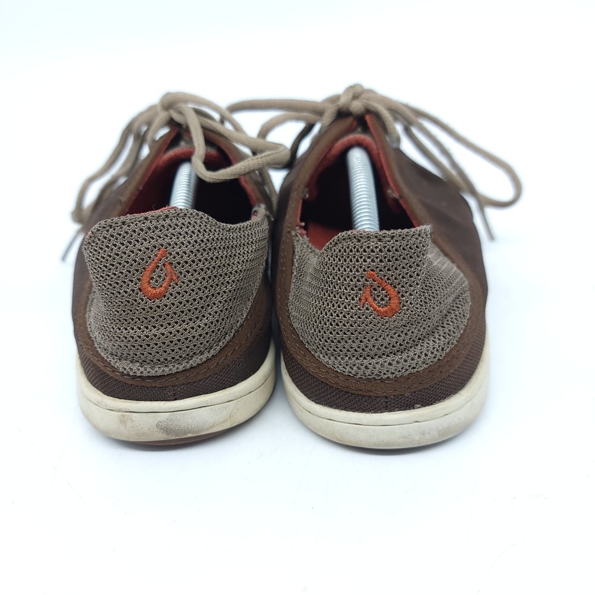 OluKai Nohea Lace Mesh Brown Casual Boat Shoes Comfort Sneakers Men\'s Size 10.5 Amazon.com | OLUKAI Nohea Moku Men main image 4