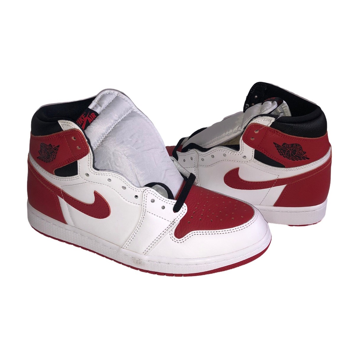 Jordan 1 Retro High OG Heritage 555088-161 WHITE/UNIVERSITY RED