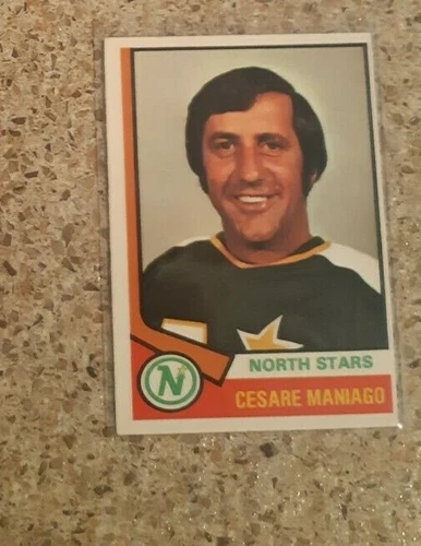 1974-75 Cesare Maniago O-Pee-Chee Card #26 ( Minnesota North Stars ) 