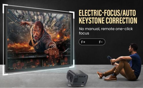 5G Smart LED Mini Projector Bluetooth WiFi Projector Home Theater Android & iOS - Picture 22 of 24