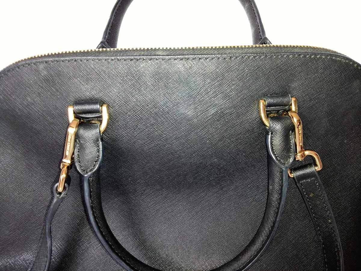 Cindy medium saffiano leather dome satchel hot sale
