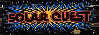 Vintage Arcade Video Game Original Cinematronics Marquee Header “Solar Quest”