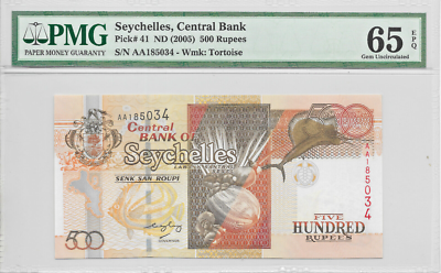 Seychelles 41 2005 500 Rupees PMG65 EPQ | eBay