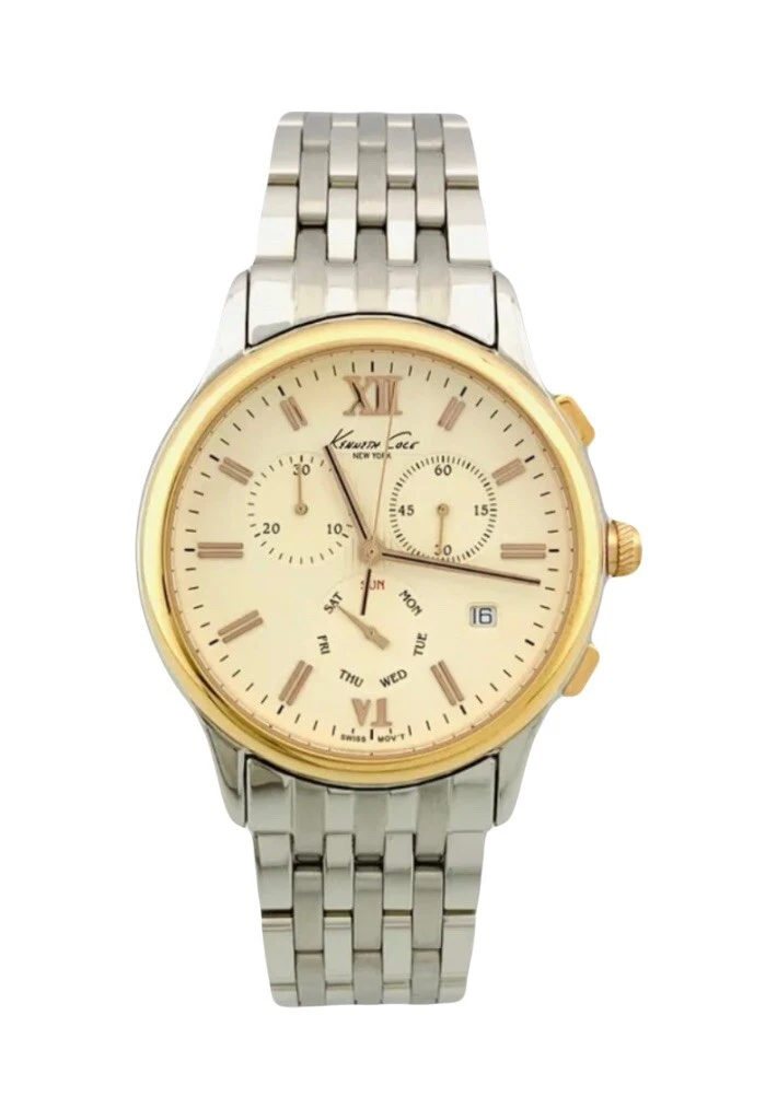 Kenneth Cole Swiss KS3025 Unisex Multifunction Chronograph Bicolour Swiss Watch
