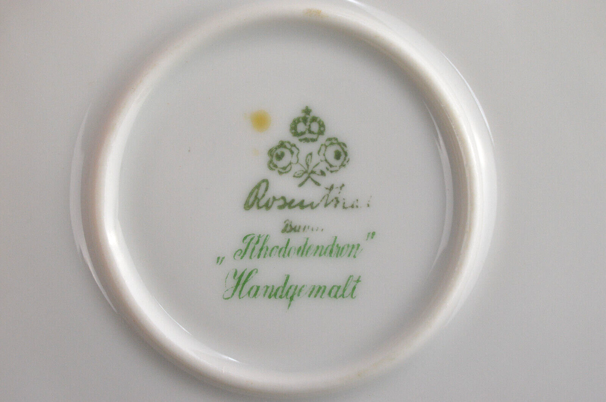 DECKELDOSE - ROSENTHAL - RHODODENDRON HANDGEMALT | eBay