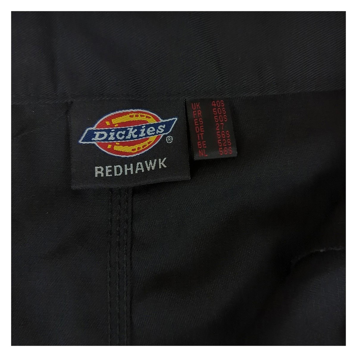Dickies WD884 Redhawk Super Work Trousers 40S Black Cargo Knee Pad NWT View 5