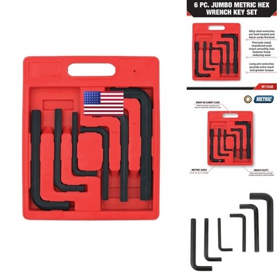 Performance Tool W1938 6 Piece Jumbo Hex Key Metric Set