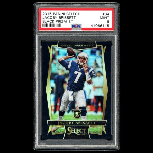Jacoby Brissett 2016 Panini Select Black Prizm 1/1 Rookie PSA 9 RC #34
