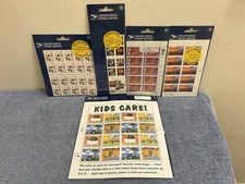 60, 34, 32 Cents Collectible USA Stamps Unsealed Packages $28.12 Face Value.