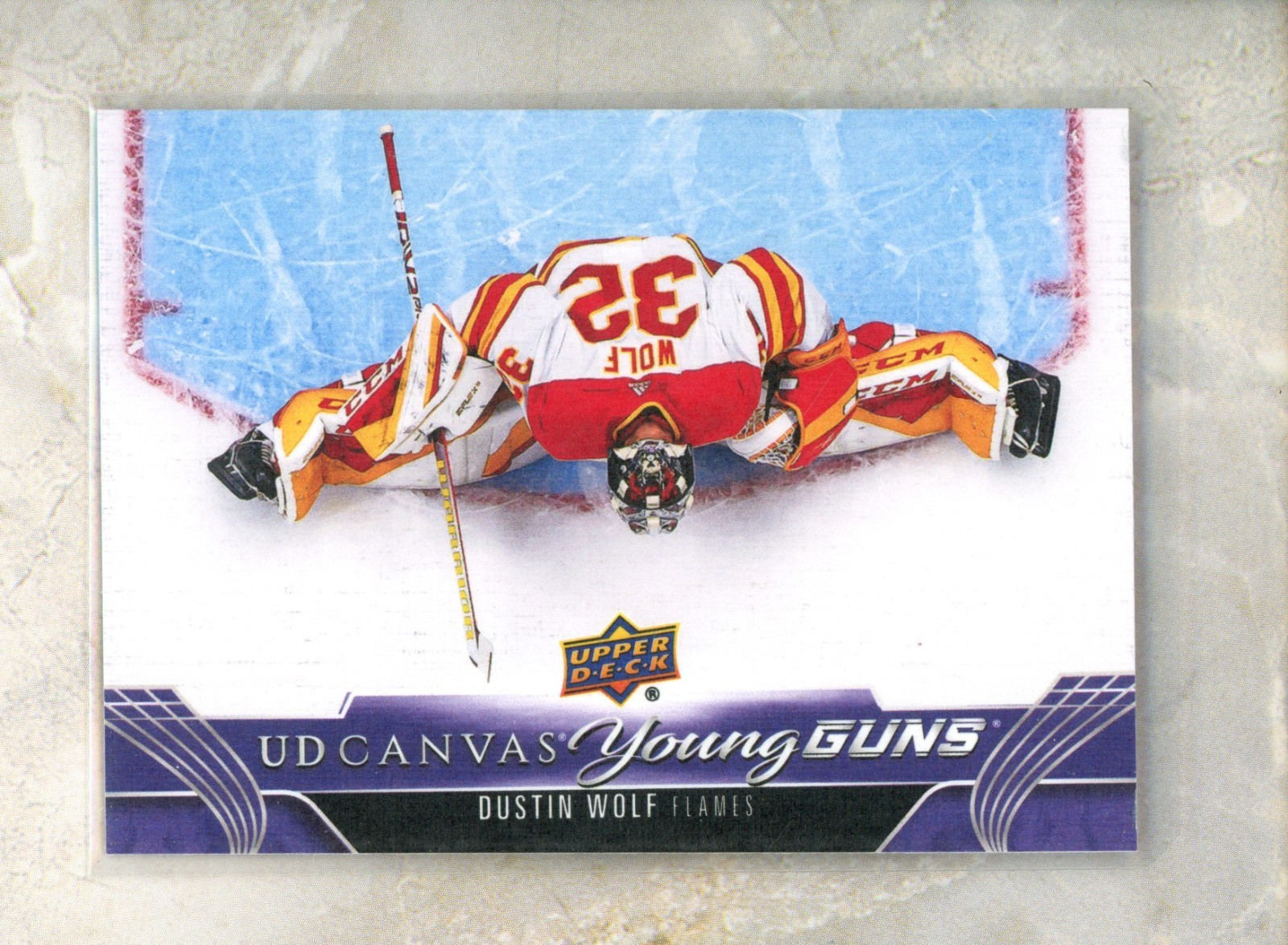 2023-24 Upper Deck UD Canvas Young Guns #C109 Dustin Wolf YG