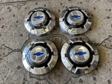Vintage 1967-72 Chevy Truck 34-1 Ton Dog Dish Poverty Hubcaps Wheel Covers
