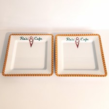 Set Of 2 Flo s V8 Cafe Plates From Disney Cru...