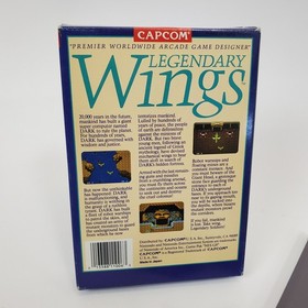 NES Legendary Wings 1988 Capcom Cartridge Dust Sleeve VTG Classic Game NTSC