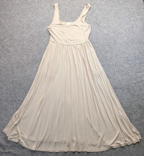 Wilfred Free Market Midi Dress Cream Sleeveless Flowy Aritzia M