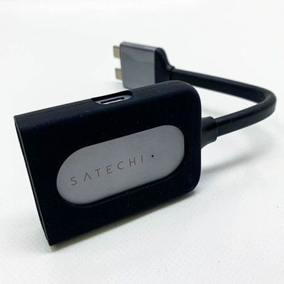 SATECHI Aluminium Typ-C Dual HDMI Adapter 4K 60Hz mit USB-C PD Anschluss  