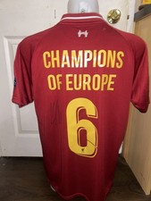 Jurgen Klopp signed Liverpool  2019 champions league final shirt -  COA 