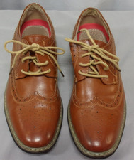 EUC DESIGNER BRUNO MARC LEATHER OXFORD LACE UP CASUAL DRESS BROWN SHOES SIZE 7