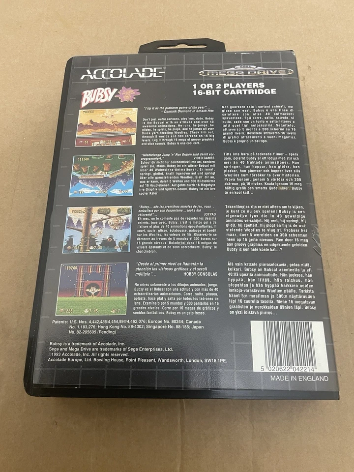 Sega Megadrive Busby Boxed Complete Tested Pal Version Fast Despatch Next Day - Image 3 of 4