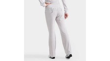 Juicy Couture OG Big Bling Velour Women's Track Pants Ash Grey Sz. Large NWT